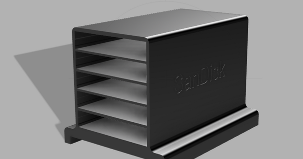 sandisk ssd cubo austen descargar gratis stl modelo imprimiblescom 3d modelos pasatiempo hacedores electrónica soporte 3d print model - Mito3D