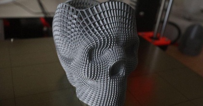 wireframe skull fixed clivebradshaw download free stl model printablescom 3d models art & design sculptures 3d print model - Mito3D