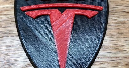 Tesla logo mmu2 renk wst indir Bedava stl model printablescom 3d modeller Sanat tasarım 2d tabaklar logolar prusamk3mmu2 3d print model - Mito3D