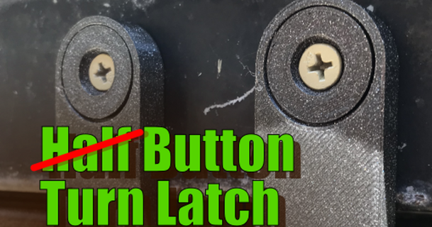 button turn latch point3333 download free stl model printablescom 3d models household house equipment openscad printinplace 3d print model - Mito3D