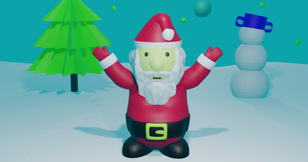 Papa Noel claus Wexik descargar gratis stl modelo imprimiblescom 3d modelos estacional diseños invierno Navidad años Decoraciones navidad Jesucristo Feliz 3d print model - Mito3D