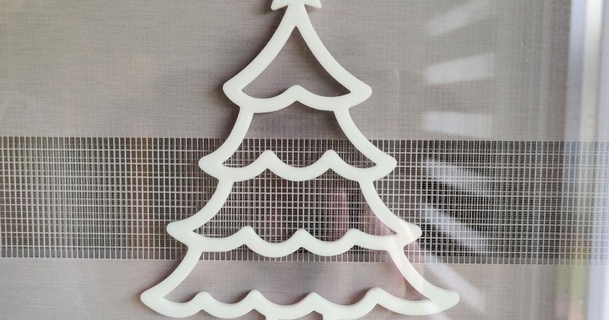 christmas tree window door sign 2 philipphee download free stl model printablescom 3d models seasonal designs winter & year's christmasdecoration christmastree decoration 3d print model - Mito3D
