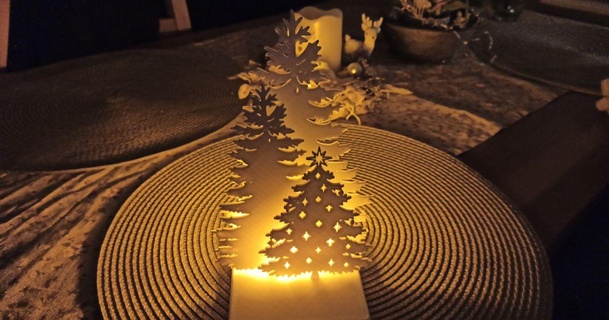 Natal árvore led vela obecovsky baixar livre stl modelo printablescom 3d modelos sazonal designs inverno decorações conduziu 3d print model - Mito3D