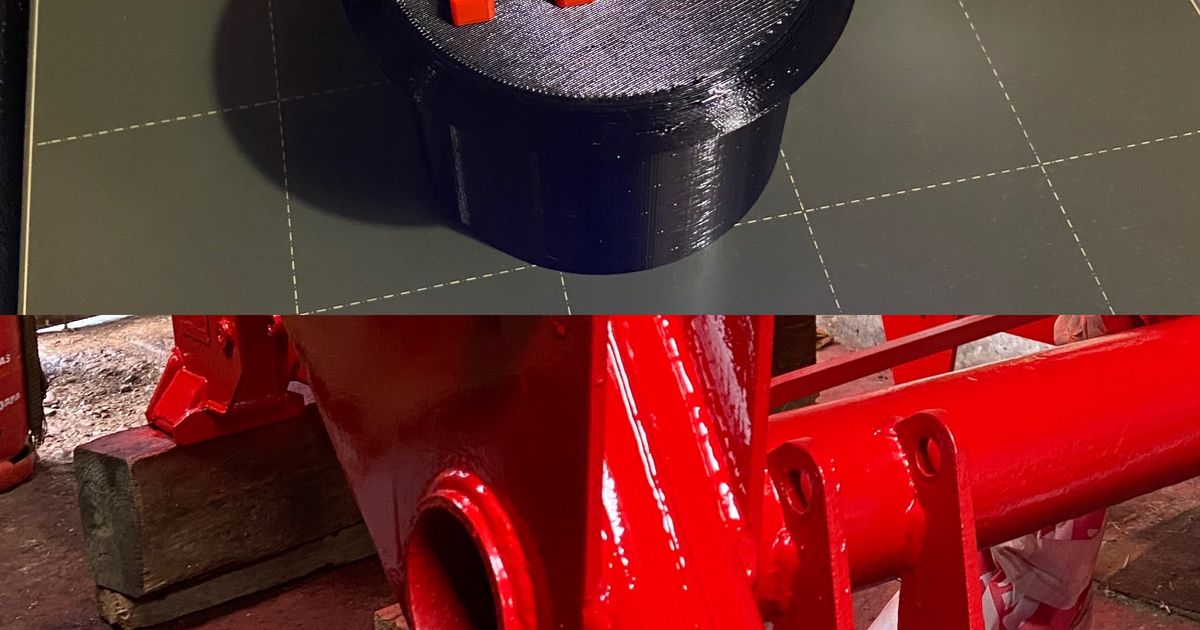 Massey Ferguson 815 yükleyici delik örtmek kılıf logo richeyc2000 indir Bedava stl model printablescom 3d modeller hobi yapımcılar otomotiv traktör şapka 3D print model - Mito3D