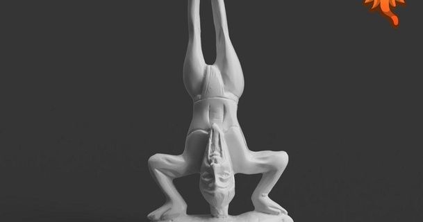 yoga gourou sirasana poirier fabrication dieux Inde Télécharger libre stl modèle imprimablescom 3d modèles art conception sculptures hindou Indien 3d print model - Mito3D