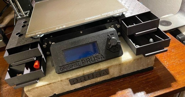 originale prusa mk3s+ cassetti gdesign Scarica gratuito stl modello printablescom 3d Modelli stampanti aggiornamenti sidebox sparepart utensili cassetta degli attrezzi 3d print model - Mito3D