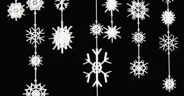 unendlich snowflakes Mariano lahm download frei stl Modell Printablescom 3d Modelle saisonal Designs Winter Weihnachten Dekoration hängend Urlaub Schnee 3d print model - Mito3D
