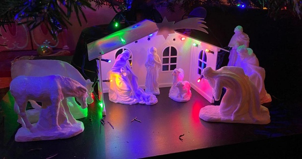 pliant maison Nativité scène Télécharger libre stl modèle imprimablescom 3d modèles Ménage décor belehem Noël décorations décoration 3d print model - Mito3D