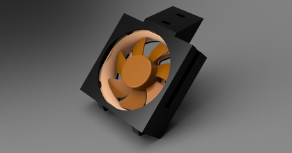 stackable aquarium cooling - noctua nf-a8 wilko download free stl model printablescom 3d models household pets aquariums aquariumcooling autodeskfusion360 3d print model - Mito3D