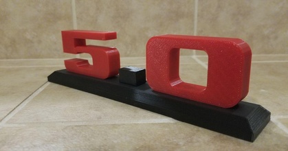 mustang 50 logo stand ninova66 download free stl model printablescom 3d models hobby & makers rc robotics ford fordmustang 3d print model - Mito3D