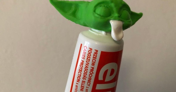 baby yoda elmex toothpaste vomit panjan download free stl model printablescom 3d models toys & games babyyoda grogu 3d print model - Mito3D