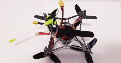 modèle heureux larve feux croisés nano antenne monter techboss Télécharger libre stl imprimablescom 3d modèles jouets Jeux crfs drone 3d print model - Mito3D