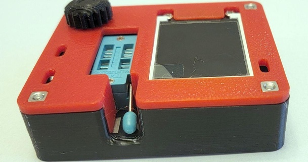 gm328a transistor ensayador caso funda sblomfield descargar gratis stl modelo imprimiblescom 3d modelos pasatiempo hacedores electrónica casegm328 casegm328a gm328 gm328tester 3d print model - Mito3D