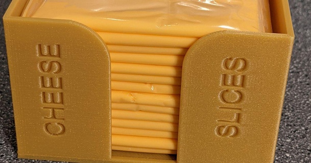 fromage tranche récipient frigo moment Télécharger libre stl modèle imprimablescom 3d modèles Ménage cuisine 3d print model - Mito3D