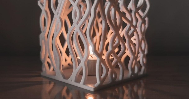 algacubo creaserra Scarica gratuito stl modello printablescom 3d Modelli domestico arredamento alghe candela porta candele luce 3d print model - Mito3D
