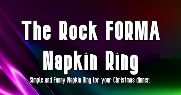 rock forma napkin ring john g download free stl model printablescom 3d models household kitchen 3d print model - Mito3D