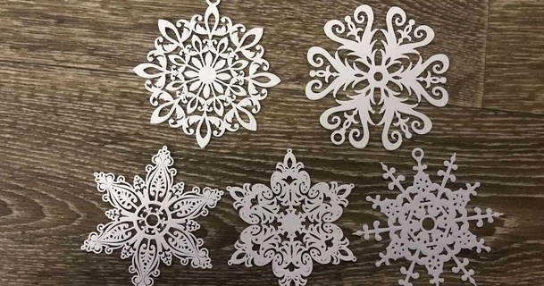 snowflake oxa download free stl model printablescom 3d models seasonal designs winter & christmas year's 3d print model - Mito3D