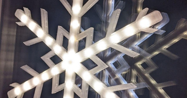 light up snowflake window decoration led strips xeetsh download free stl model printablescom 3d models seasonal designs winter & christmas year's 3d print model - Mito3D