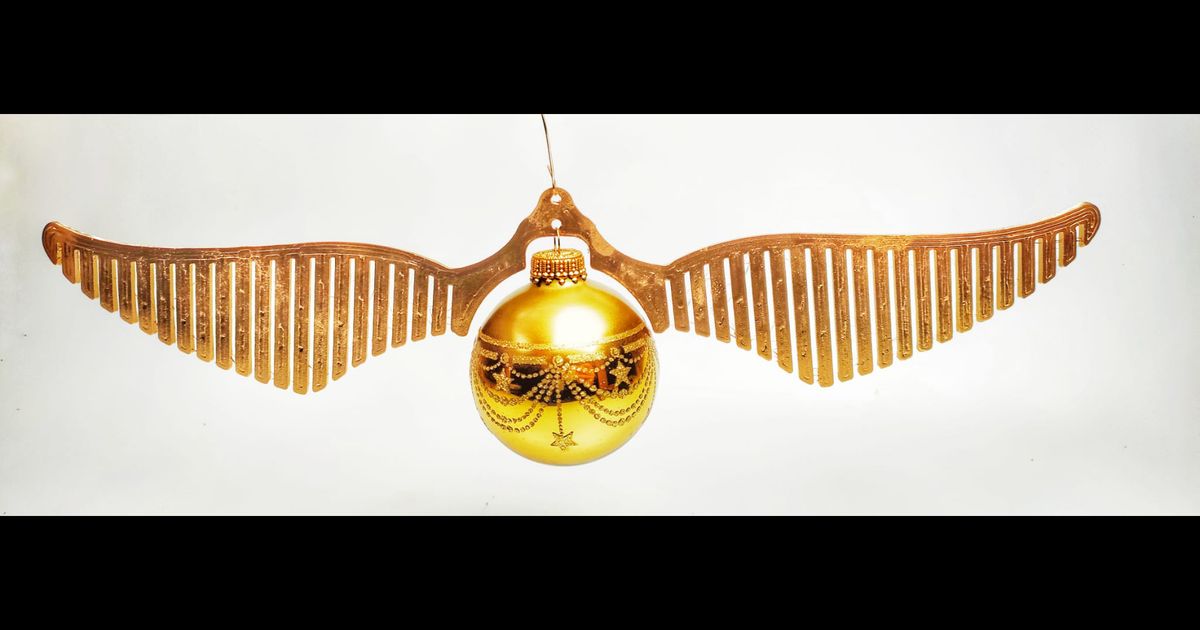 dorado soplón elegante Harry alfarero Navidad pelota quidditch ojo rojo descargar gratis stl modelo imprimiblescom 3d modelos estacional diseños invierno años goldensnitch harrypotter 3D print model - Mito3D