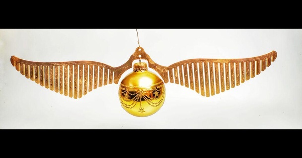golden snitch goldener schnatz harry potter christmas ball quidditch redeye download free stl model printablescom 3d models seasonal designs winter & year's goldensnitch harrypotter 3d print model - Mito3D