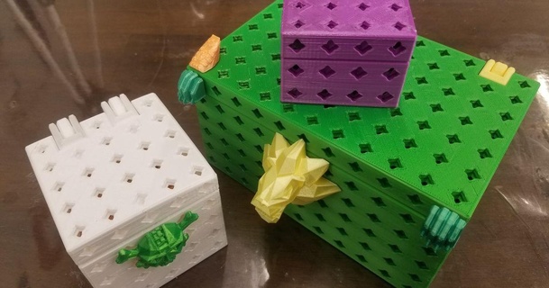 scatola stampa modulare printablok compatibile scatole 3d Professore Scarica gratuito stl modello printablescom Modelli giocattoli Giochi costruzione Lego 3d print model - Mito3D