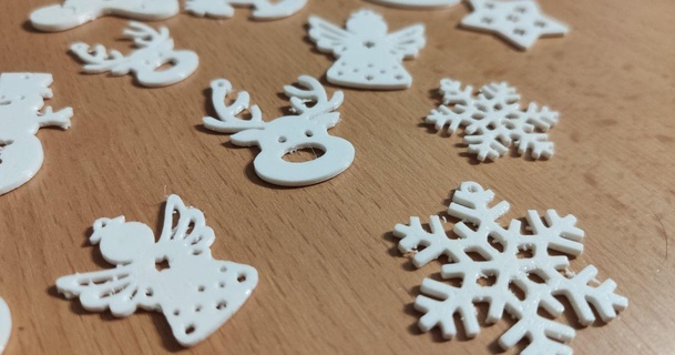 Noel dekorasyonlar starec194 indir Bedava stl model printablescom 3d modeller mevsimlik tasarımlar kış yılın melek zencefilli çörek Kızıl sakallı adam at ren geyiği 3d print model - Mito3D