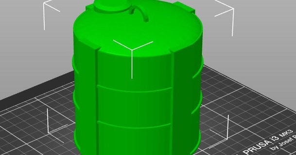 agua tanque construcción sitio diorama 1 16 14 12 10 75echo descargar gratis stl modelo imprimiblescom 3d modelos pasatiempo hacedores rc 3d print model - Mito3D