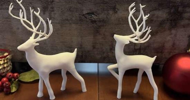 christmas reindeer - prancer grimlock 3d download free stl model printablescom models household decor christmasdecorations 3d print model - Mito3D