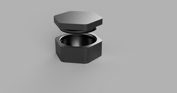 hexagonal caja tornillo tapa confundido descargar gratis stl modelo imprimiblescom 3d modelos casa equipo 3d print model - Mito3D
