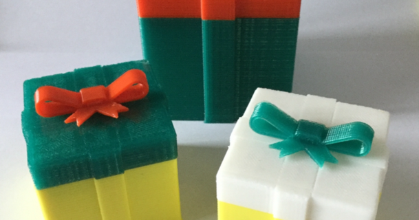 christmas gift box parametric - openscad 3ddy download free stl model printablescom 3d models seasonal designs winter & year's giftbox 3d print model - Mito3D