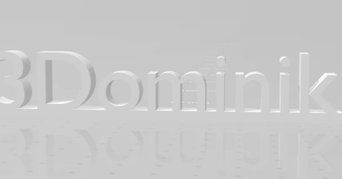logo 3dominik download free stl model printablescom 3d models art & design 2d plates logos 3D print model - Mito3D
