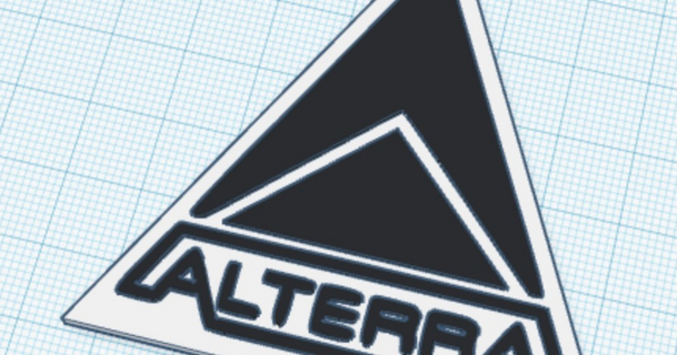 subnautica - alterra logo vs download free stl model printablescom 3d models gadgets video games 3d print model - Mito3D
