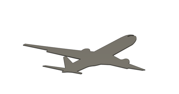 simple airplane model jarda download free stl printablescom 3d models printers accessories air logo plane 3d print model - Mito3D
