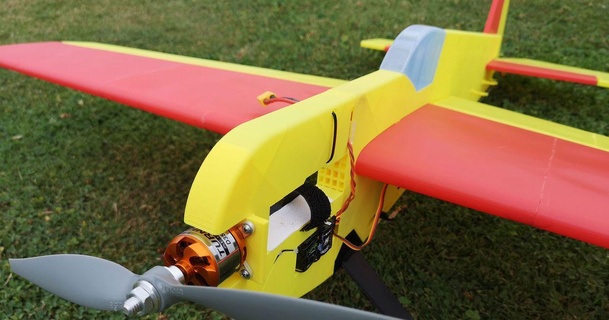 gaplan edge 540- trully 3d capable printed plane jackheli download free stl model printablescom models hobby & makers rc robotics aerobatic 3d print model - Mito3D