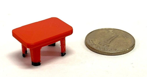 1 12 - red classic stool keith chong download free stl model printablescom 3d models household living room chair miniature system84 3d print model - Mito3D