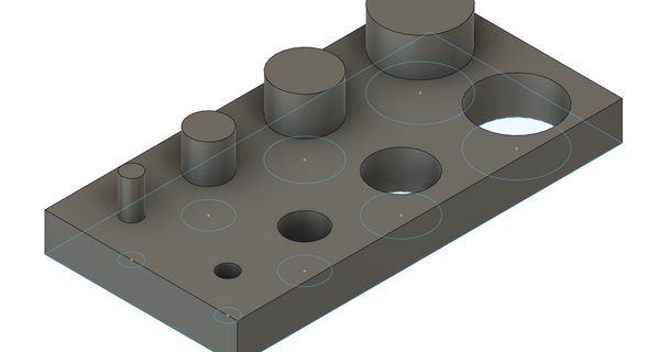 simple pin hole calibration print kubiczek download free stl model printablescom 3d models printers test printer 3d print model - Mito3D