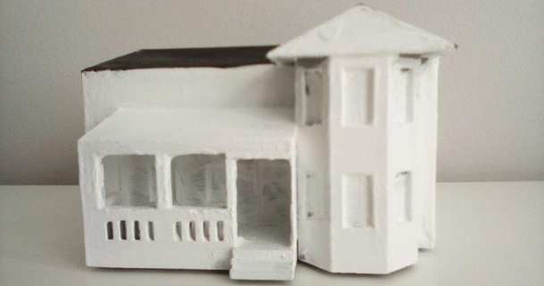 Casa portico quantistico stampa Scarica gratuito stl modello printablescom 3d Modelli mondo scansioni architettura urbanistica principiante pla prusa prusament 3d print model - Mito3D