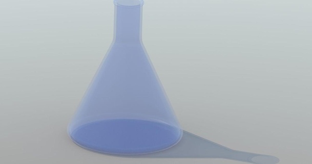 conical flask - chemistry glassware hexapd download free stl model printablescom 3d models learning & biology biochemistry glass organicchemistry 3d print model - Mito3D