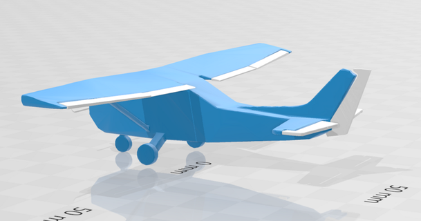 cessna 172 logan descargar gratis stl modelo imprimiblescom 3d modelos juguetes juegos vehiculos 3dmodel 3dprinting aeronave avión 3d print model - Mito3D