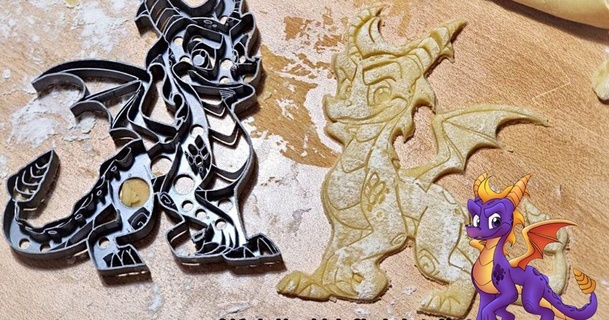 Spyro dragon biscuit coupeur rapterron Télécharger libre stl modèle imprimablescom 3d modèles Ménage cuisine christmascookiecutter christmascookiecutters cuisinier emporte pièces biscuits 3d print model - Mito3D