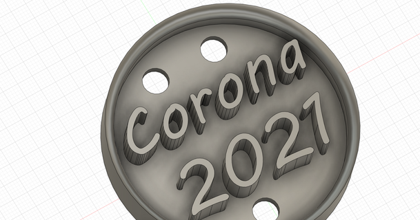corona 2021 cookiecutter pea download free stl model printablescom 3d models household kitchen cookie backform 3d print model - Mito3D