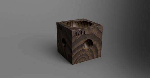 cuisine mesure cube Sherlock ohms Télécharger libre stl modèle imprimablescom 3d modèles Ménage 3d print model - Mito3D