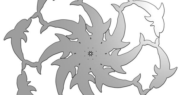 delfino fiocco neve ornamento tarrant1701 Scarica gratuito stl modello printablescom 3d Modelli arte design disegni gioielleria 3d print model - Mito3D