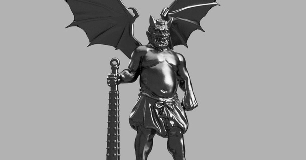 28mm demon prince stand wings mac pierce download free stl model printablescom 3d models toys & games action figures statues chaosspacemarines warhammer warhammer40k 3d print model - Mito3D
