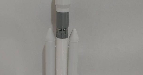 1 100 gslv mk 3 rticknor descargar gratis stl modelo imprimiblescom 3d modelos juguetes juegos vehiculos isro cohete espacio 3d print model - Mito3D