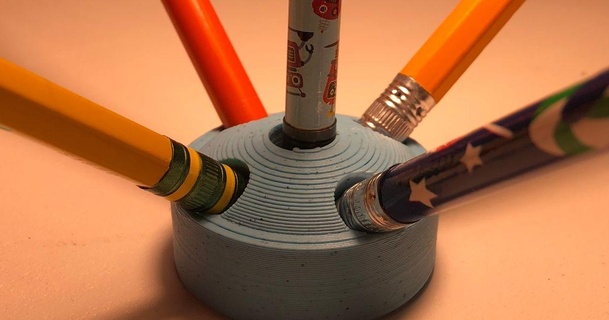 Facile crayon titulaire soutien éthan Télécharger libre stl modèle imprimablescom 3d modèles Ménage Bureau 3d print model - Mito3D