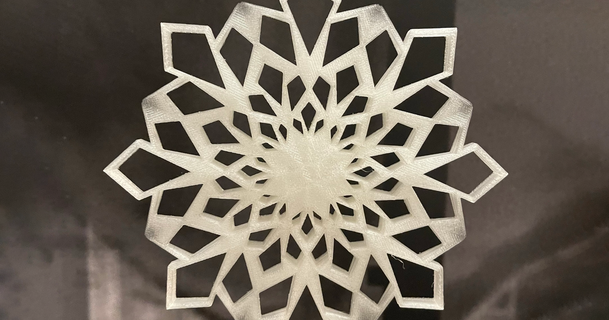 abstract snowflake daniel download free stl model printablescom 3d models art & design sculptures christmasdecoration decoration winter 3d print model - Mito3D