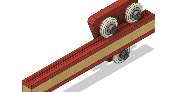 guided rail slide carriage - open drawer project joshrc download free stl model printablescom 3d models hobby & makers mechanical parts roller 3d print model - Mito3D