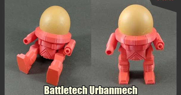 battletech urbanmech egg cup funbie studios download free stl model printablescom 3d models household kitchen 3d print model - Mito3D
