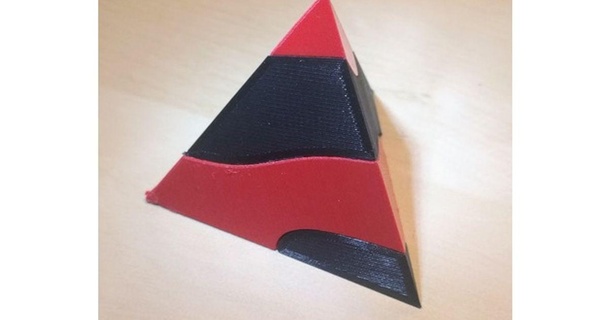 tetraedro parafuso enigma flwe baixar livre stl modelo printablescom 3d modelos brinquedos jogos quebra cabeças brain teasers brinquedo agitação tetraédrico 3d print model - Mito3D